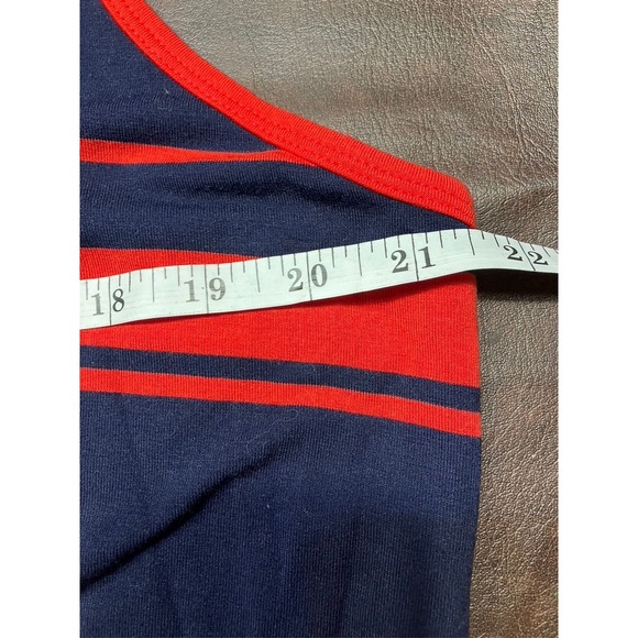 Gap Maxi Dress XXL Womens Striped Sleeveless Casual Red Blue Knit‎ New - Picture 11 of 13